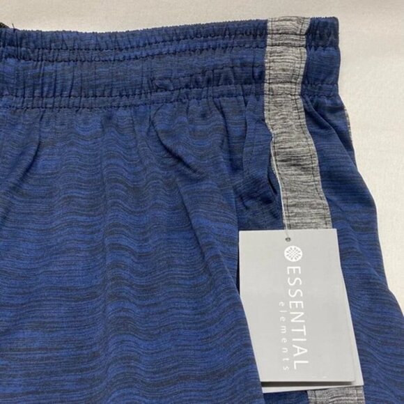 Essential Elements Men's Athletic Gym Shorts Size Small Navy Black 9" Inseam NWT - Picture 8 of 9